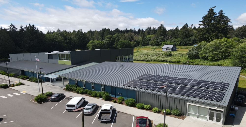 Aerial view of Suquamish Family & Friends Center